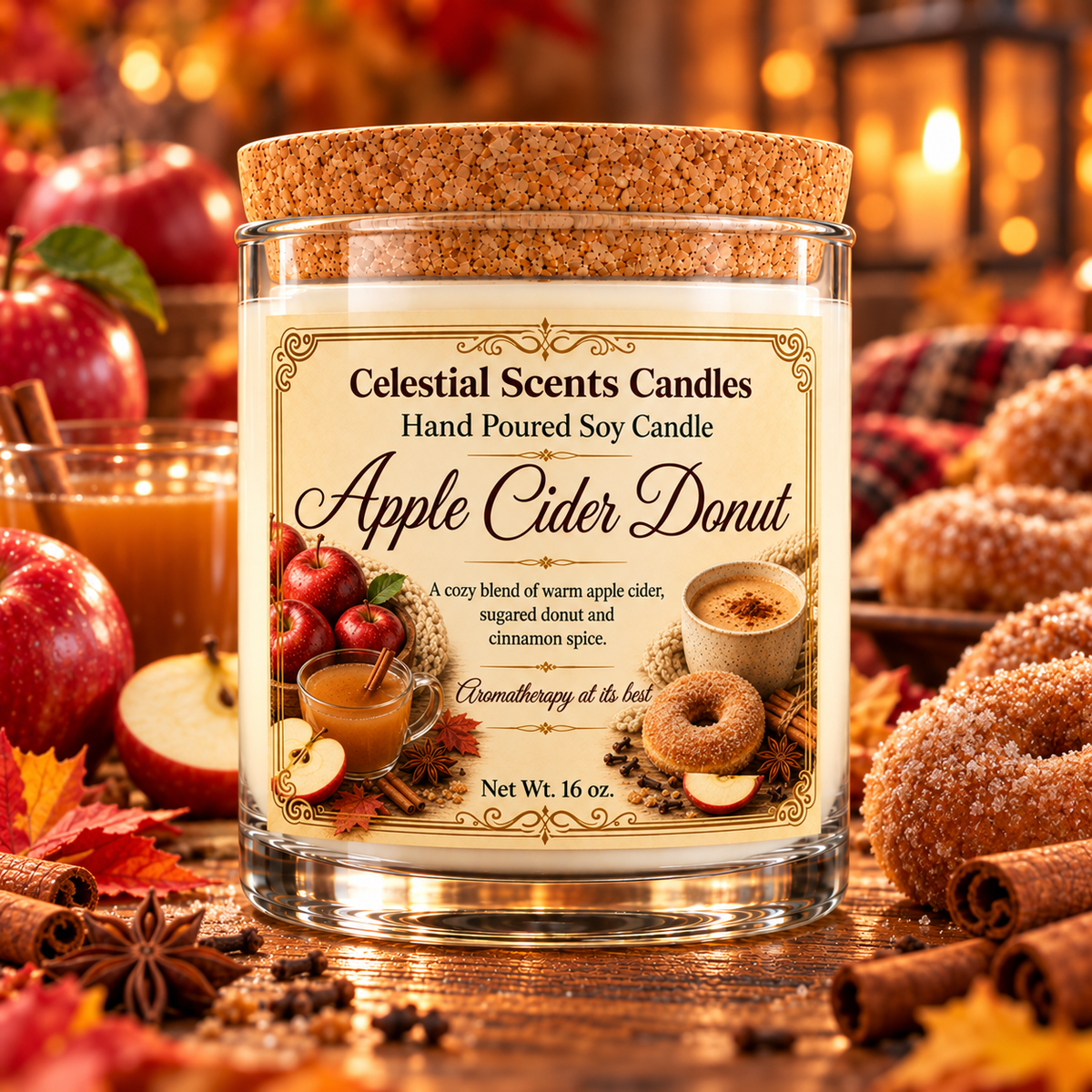 Apple Cider Donut Soy Candle