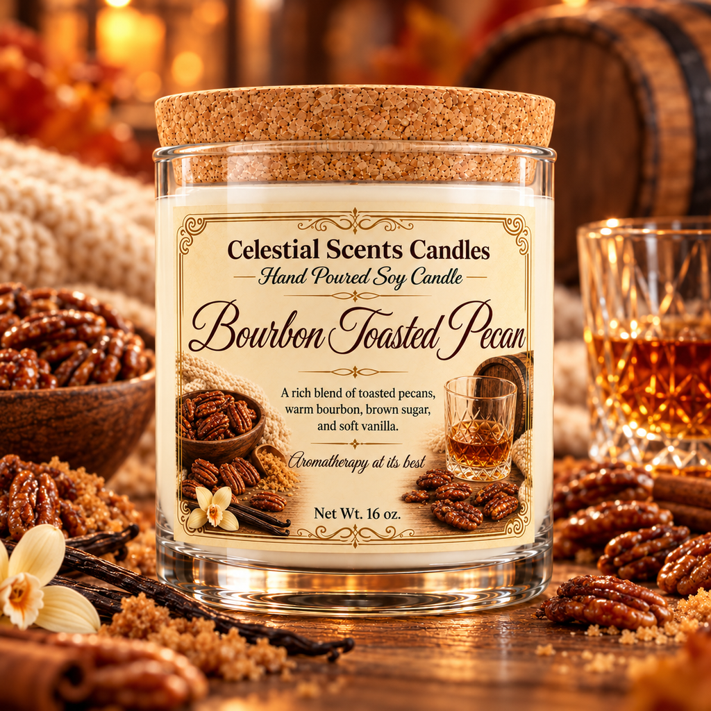 Bourbon Toasted Pecan Soy Candle