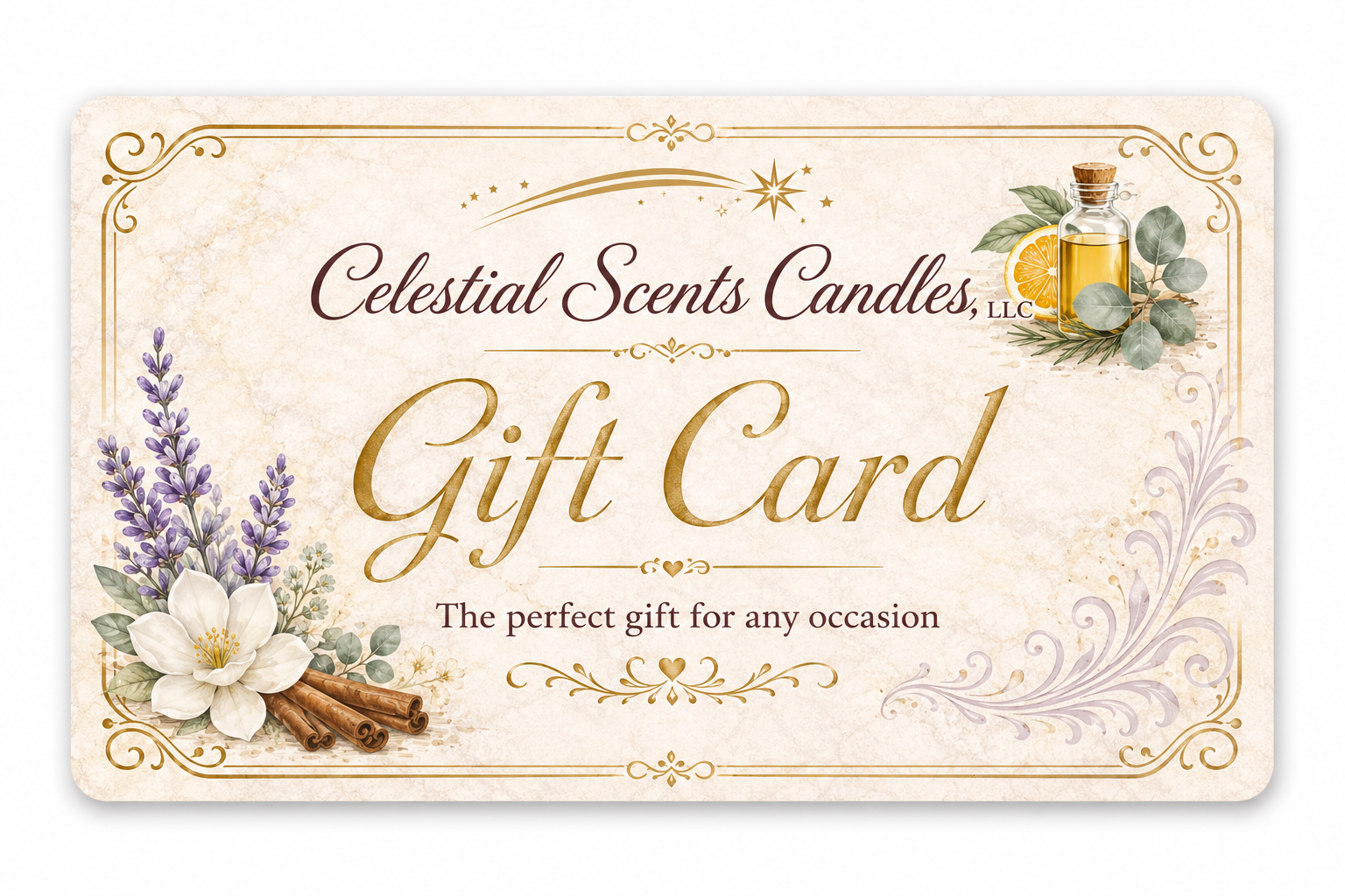 Celestial Scents Candles Gift Card