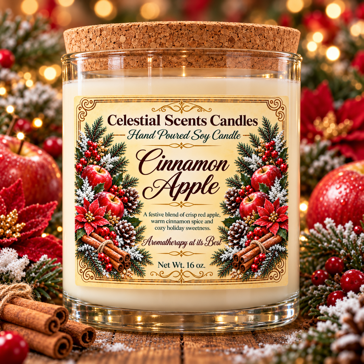 Cinnamon Apple Soy Candle
