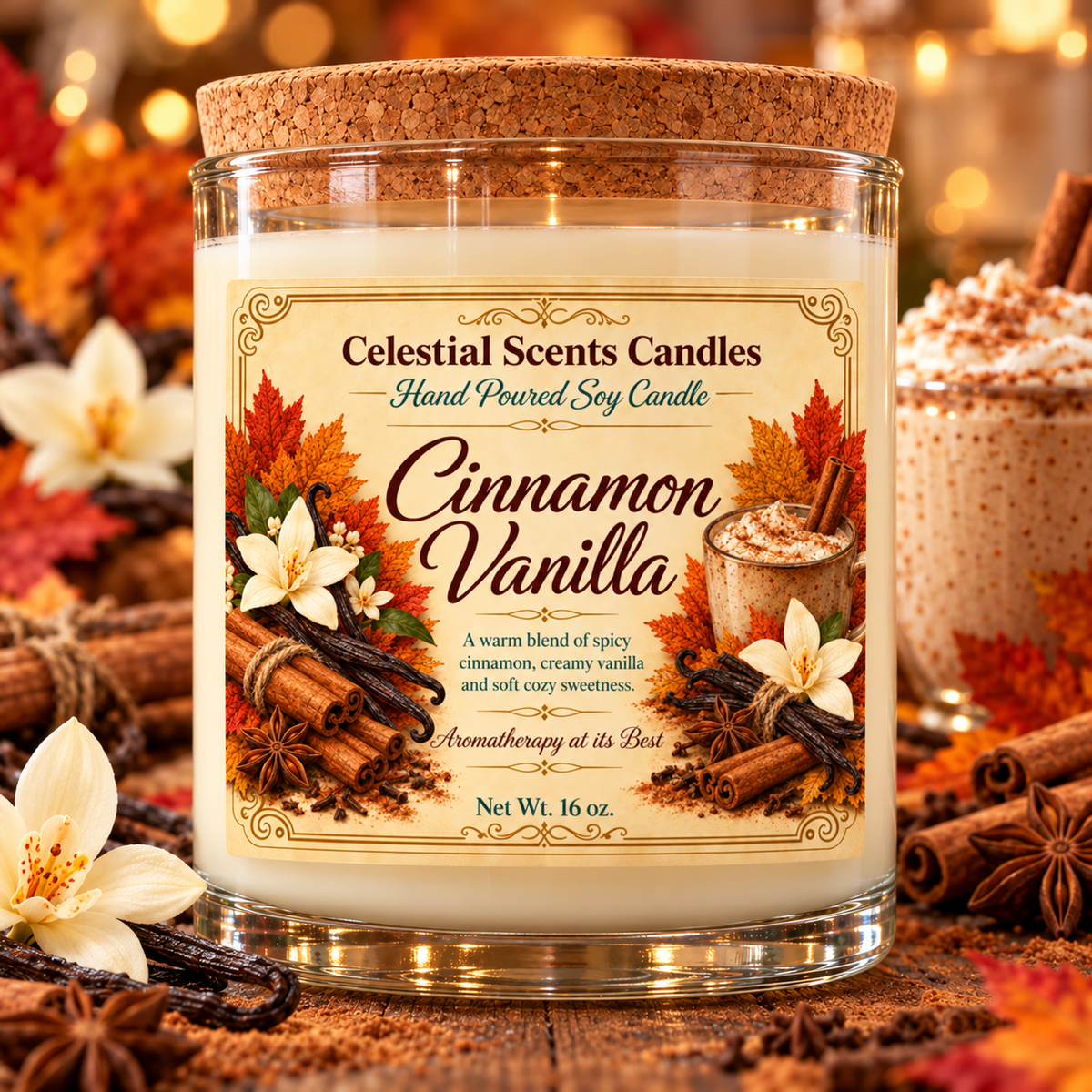 Cinnamon and Vanilla Soy Candle