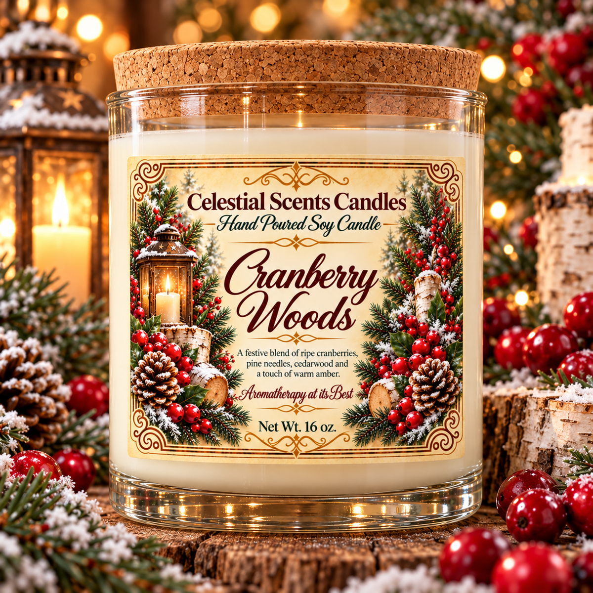 Cranberry Woods Soy Candle