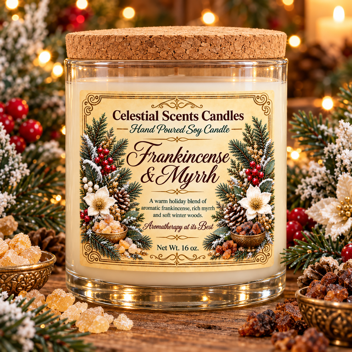 Frankincense & Myrrh Soy Candle