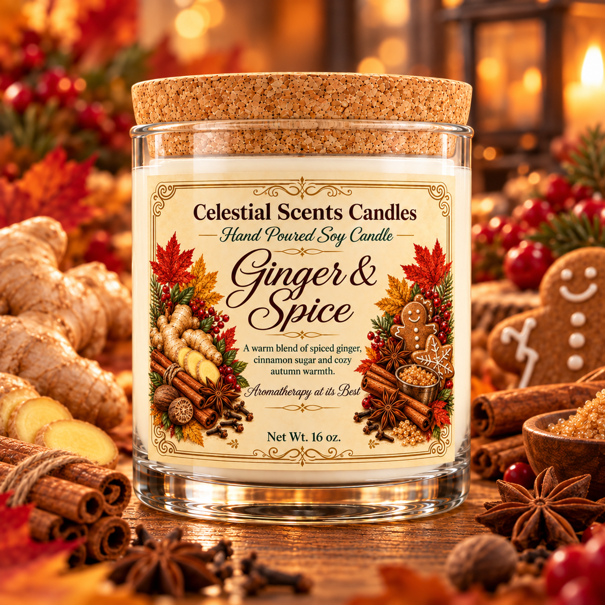 Ginger & Spice Soy Candle