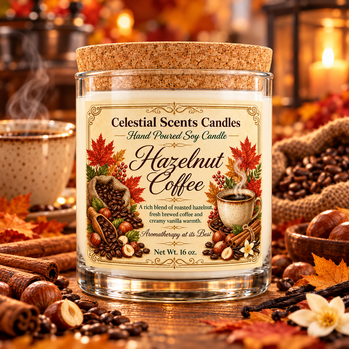 Hazelnut Coffee Soy Candle