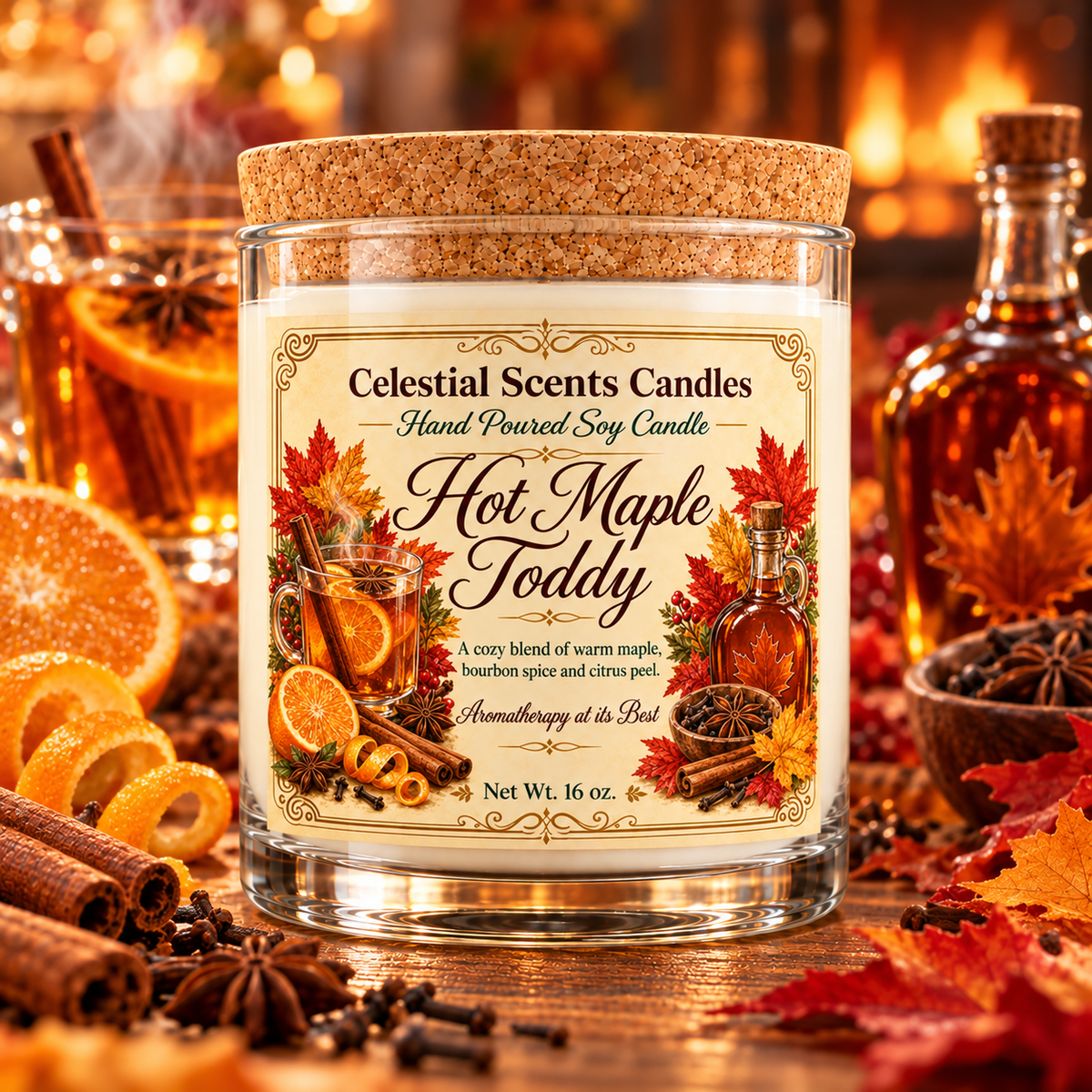 Hot Maple Toddy Soy Candle