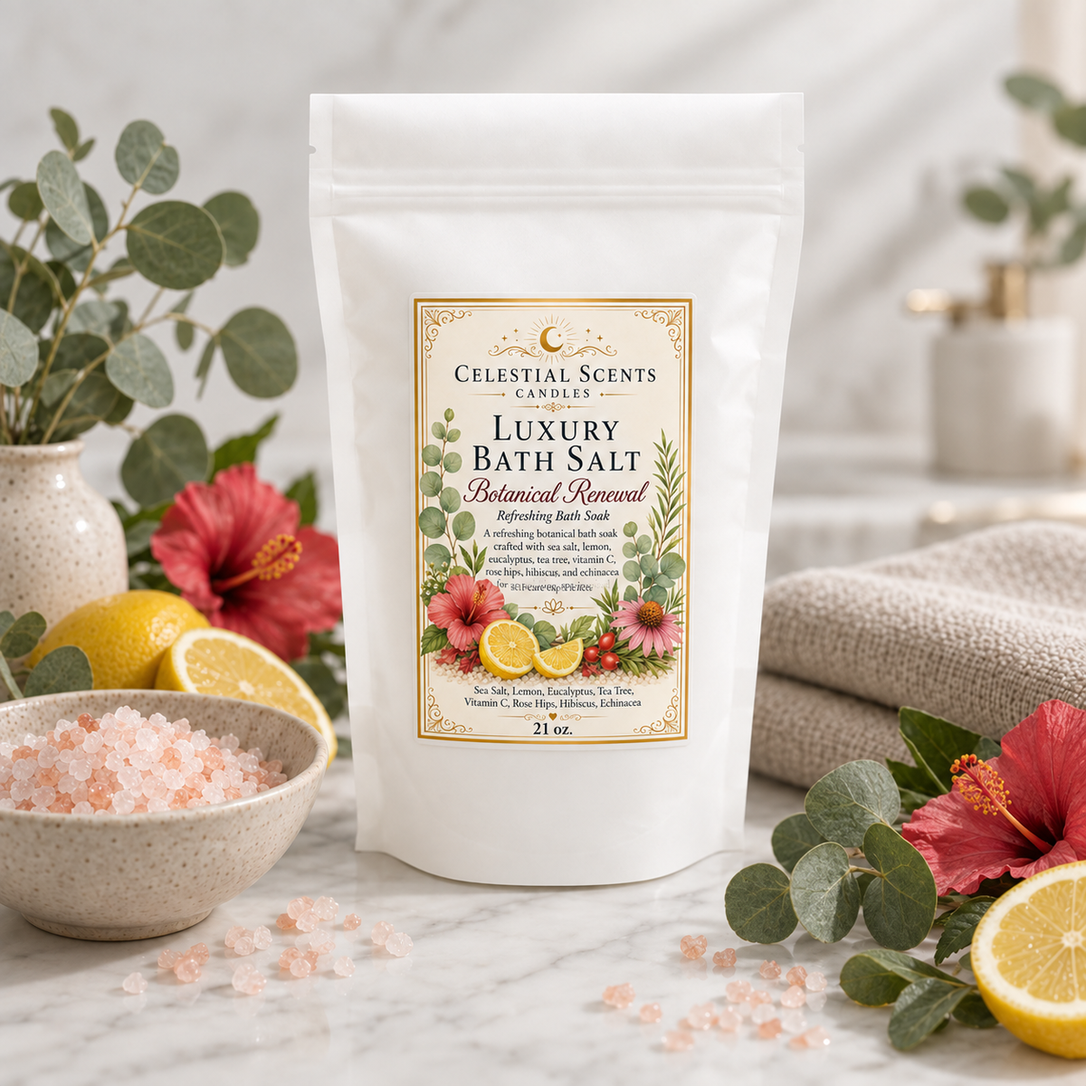 Luxury Bath Salt – Botanical Renewal