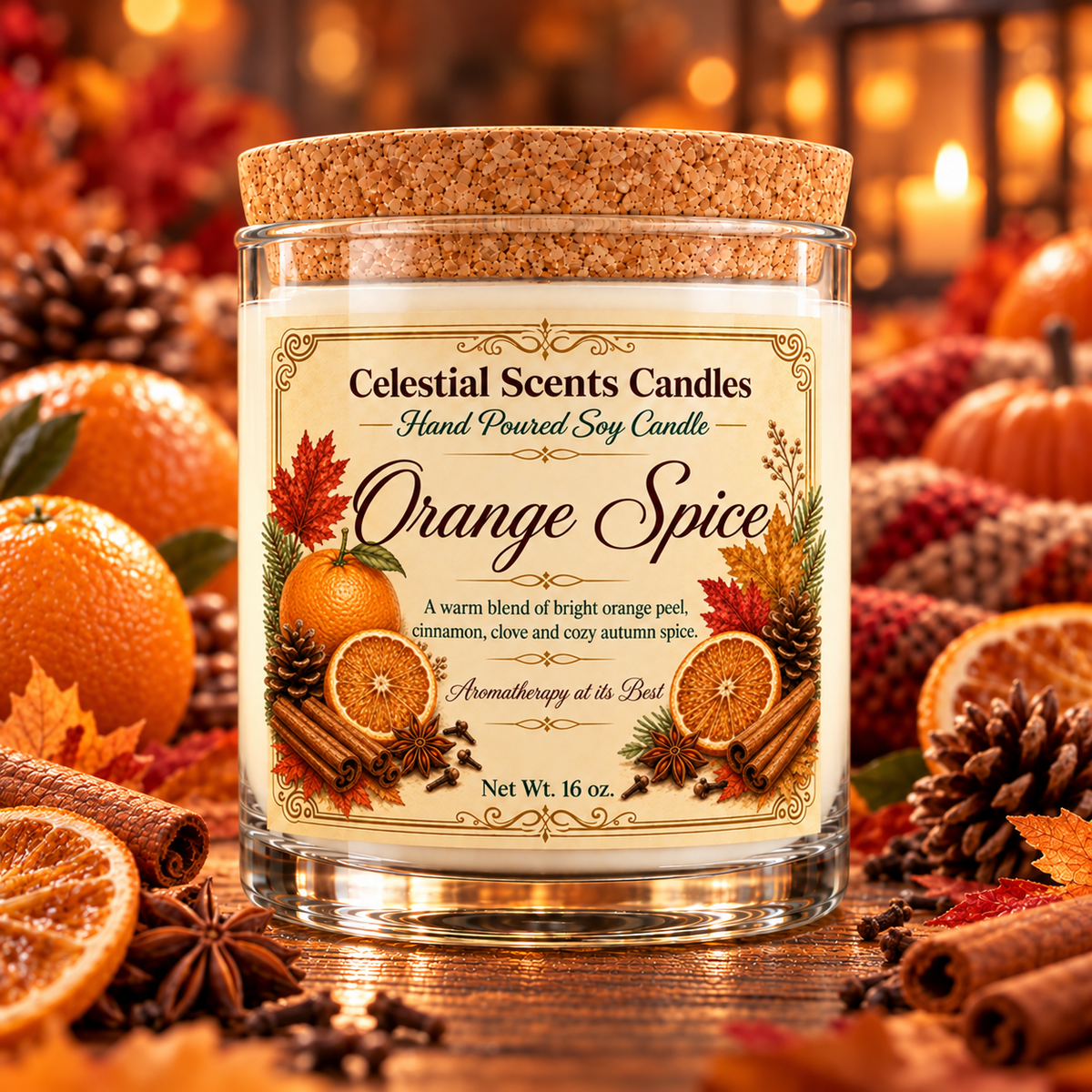 Orange Spice Soy Candle