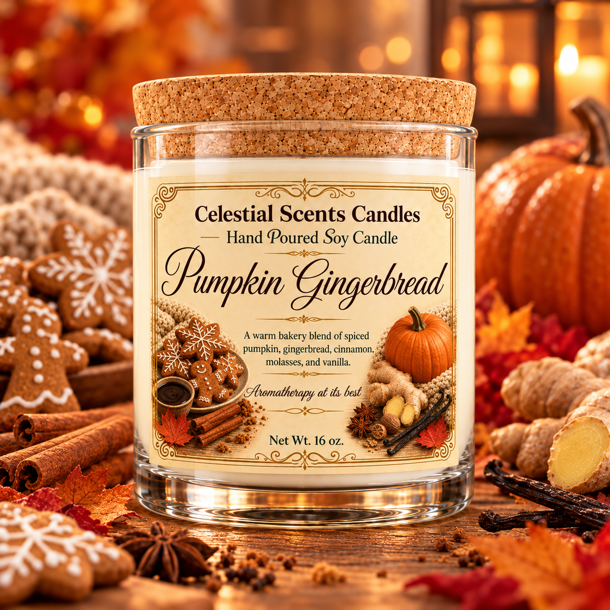 Pumpkin Gingerbread Soy Candle
