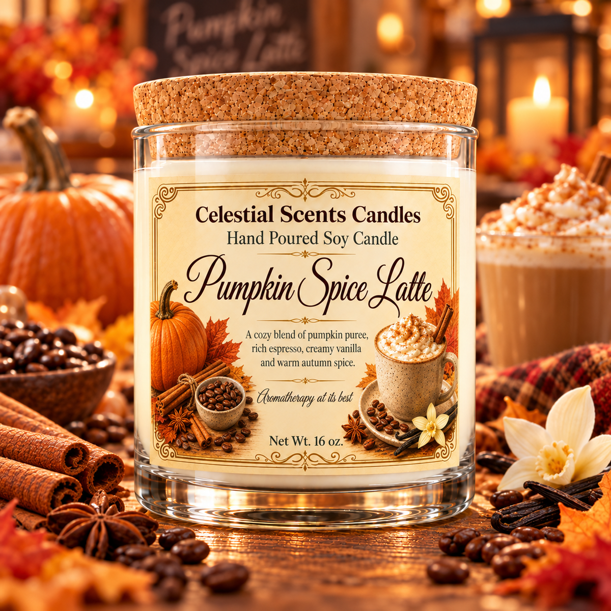 Pumpkin Spice Latte Soy Candle