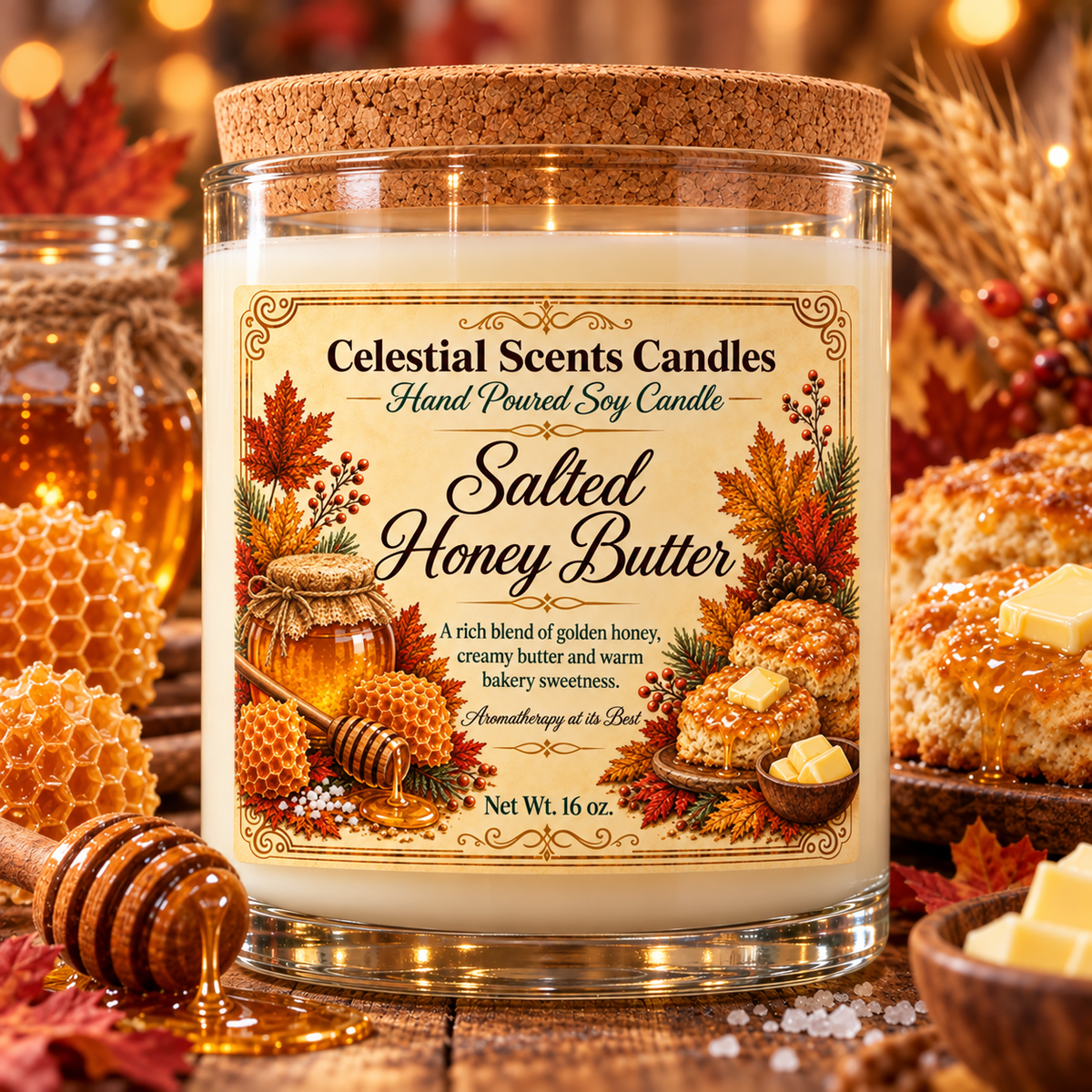 Salted Honey Butter Soy Candle