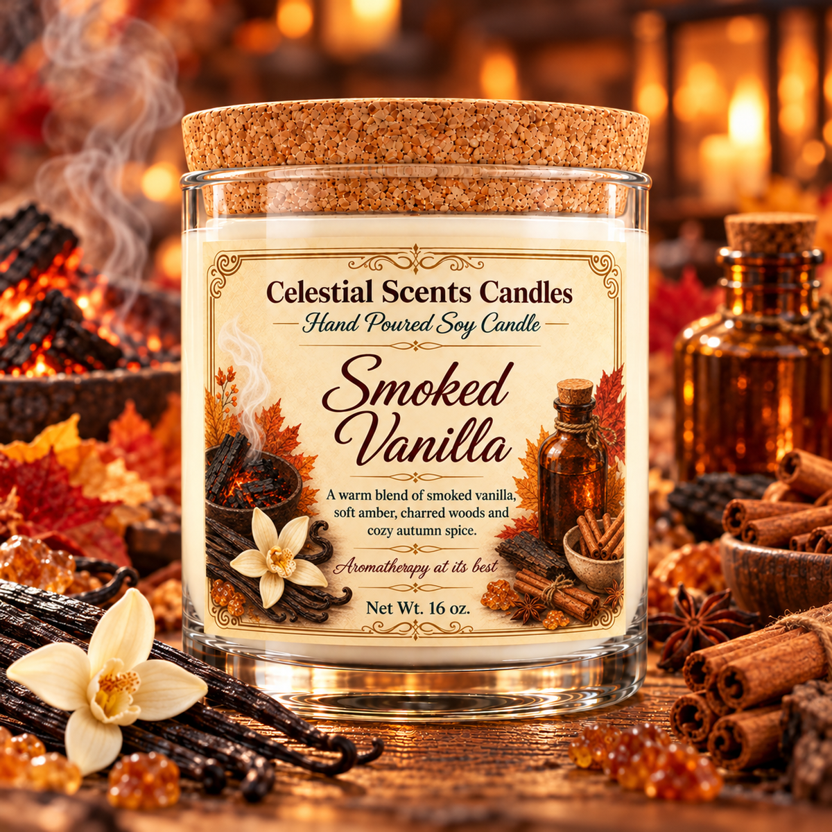 Smoked Vanilla Soy Candle