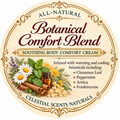 Botanical Comfort Blend body cream top label